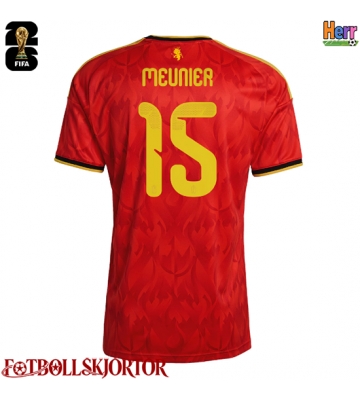 Belgien Thomas Meunier #15 Hemmatröja VM 2026 Kortärmad